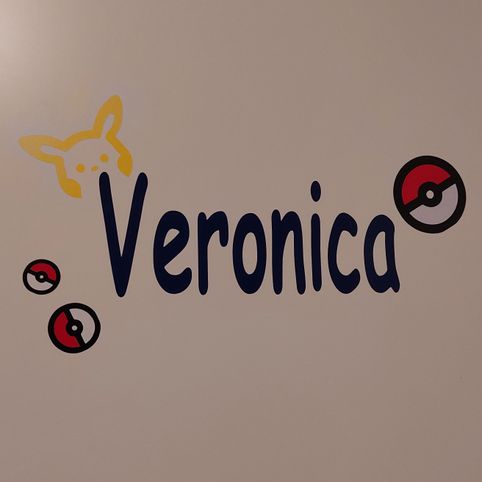 slaapkamer deursticker Veronica