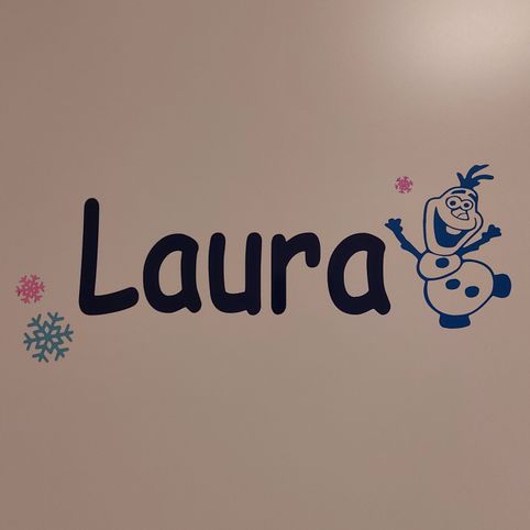 slaapkamer deursticker Laura